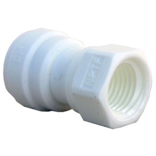 PLASTIC PUSH IN FITTING, 3/8" OD TUBE X 1/4" FEMALE PIPE THREAD ADAPTER