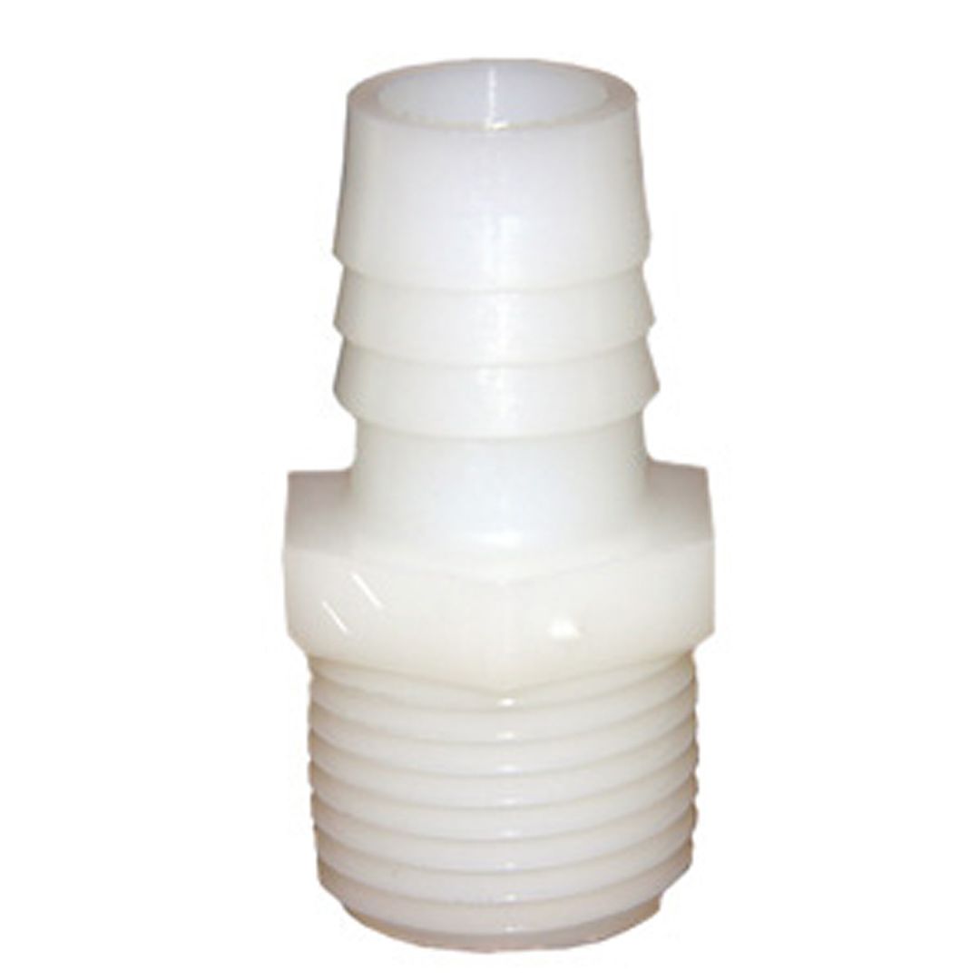 NYLON BARB FITTING 1/2" INSERT X MALE PIPE ADAPTER