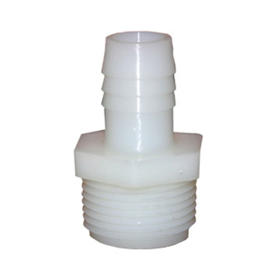 NYLON BARB FITTING 3/4" INSERT X MALE PIPE ADAPTER