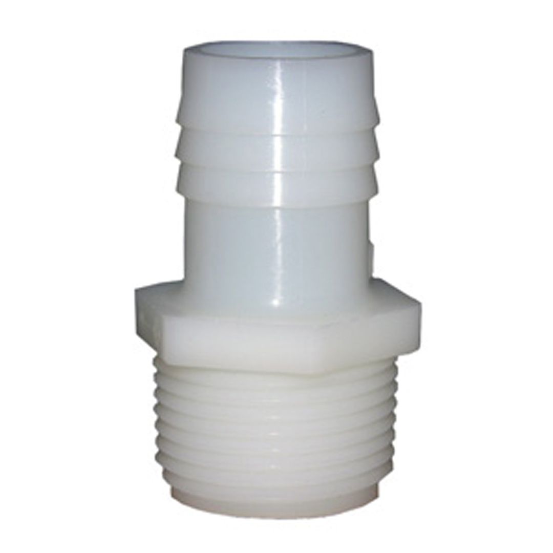 NYLON BARB FITTING 1" INSERT X MALE PIPE ADAPTER