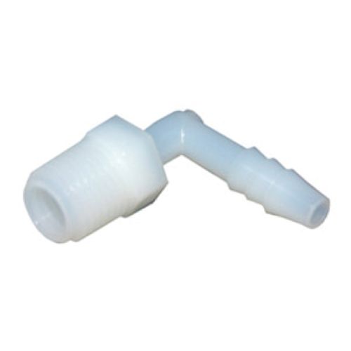 NYLON BARB FITTING 1/4" INSERT X MALE PIPE 90 DEGREE ELBOW