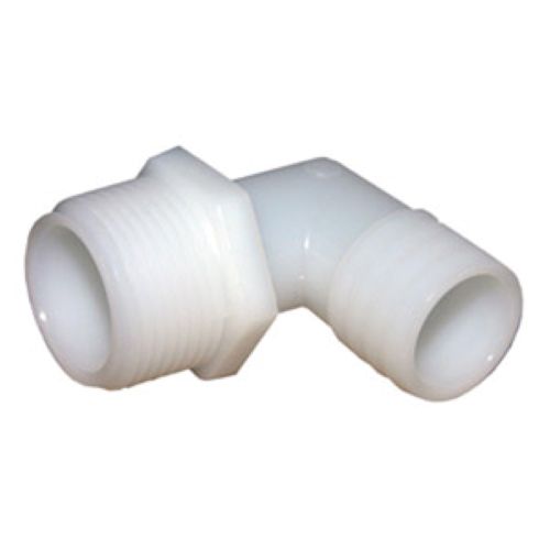 NYLON BARB FITTING 1" INSERT X MALE PIPE 90 DEGREE ELBOW
