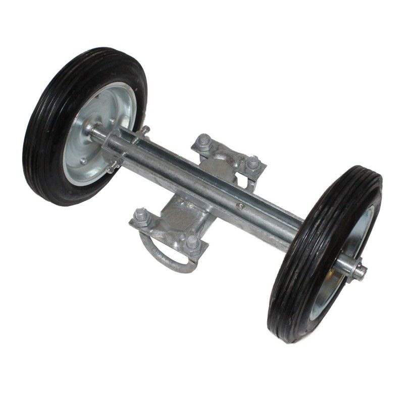 8" INDUSTRIAL DOUBLE WHEEL ASSEMBLY