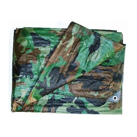 Red RoosterÂ® Heavyweight Poly Tarp - Camouflage, 8' x 10'