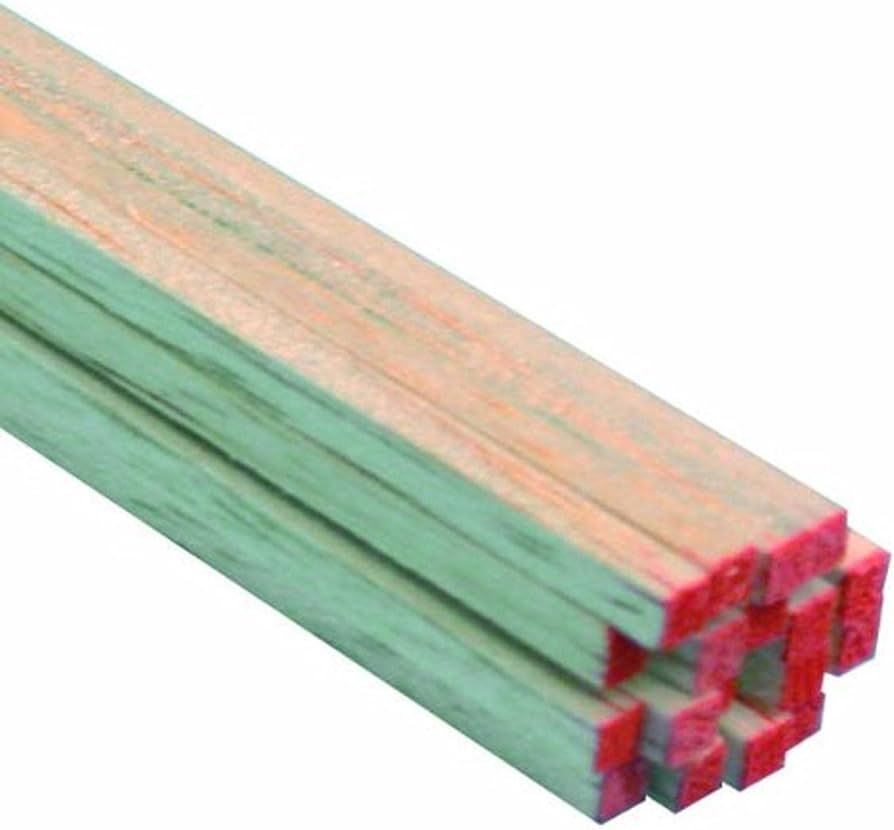Midwest Products 6044 Balsa Wood, 1/8" x 1/8" x 36"