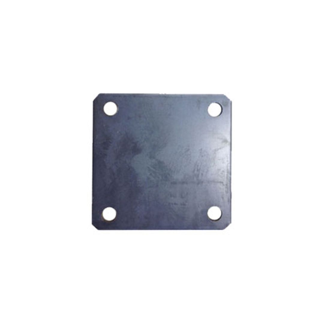 Base Punch Plate 3/16" Thick, 4" Square With 3/8" Holes