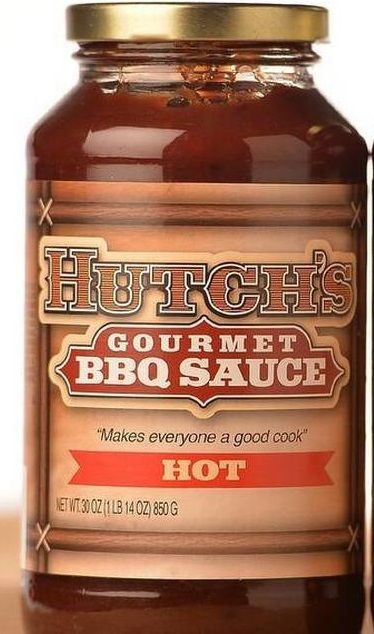 HUTCH'S HOT BBQ SAUCE 19.5OZ