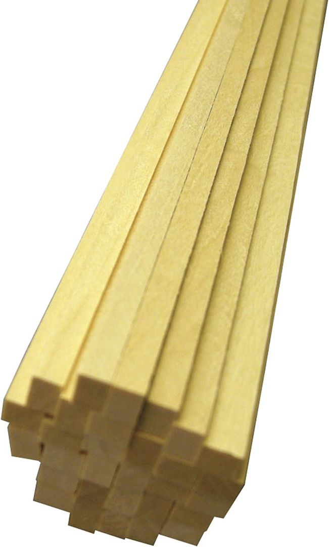 Midwest 4058 Basswood .1875INX.375INX24IN, Multicolor
