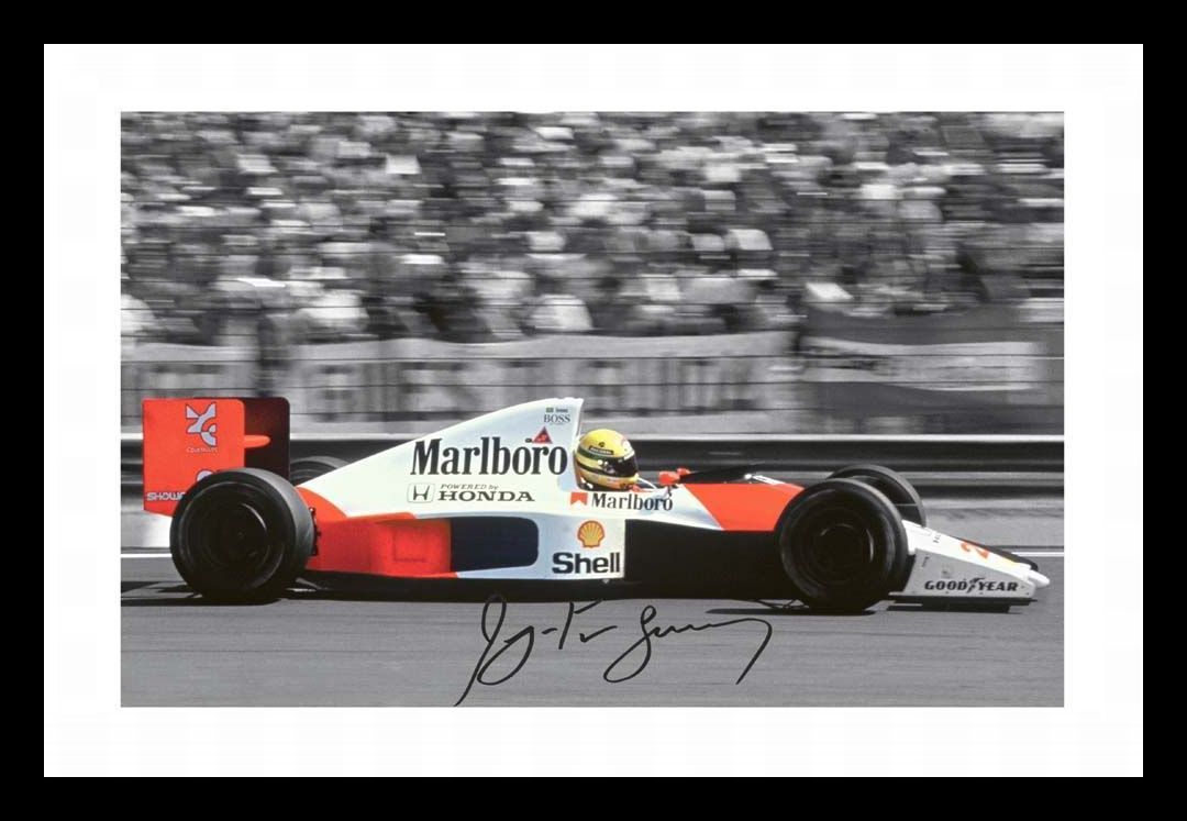 Ayrton Senna Autograph Signed & Framed Photo - 第 1/1 張圖片