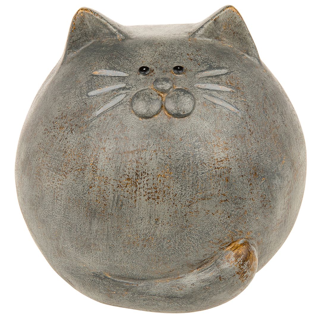 Shudehill Country Cat Statue in two choices - Round Grey or Aqua Slim - Foto 2 di 3