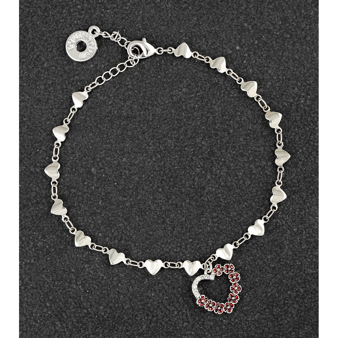 Equilibrium RedPoppy Diamante Cuore Gioielli-Bracciale, Collana, Spilla e Ea... - Foto 3 di 5