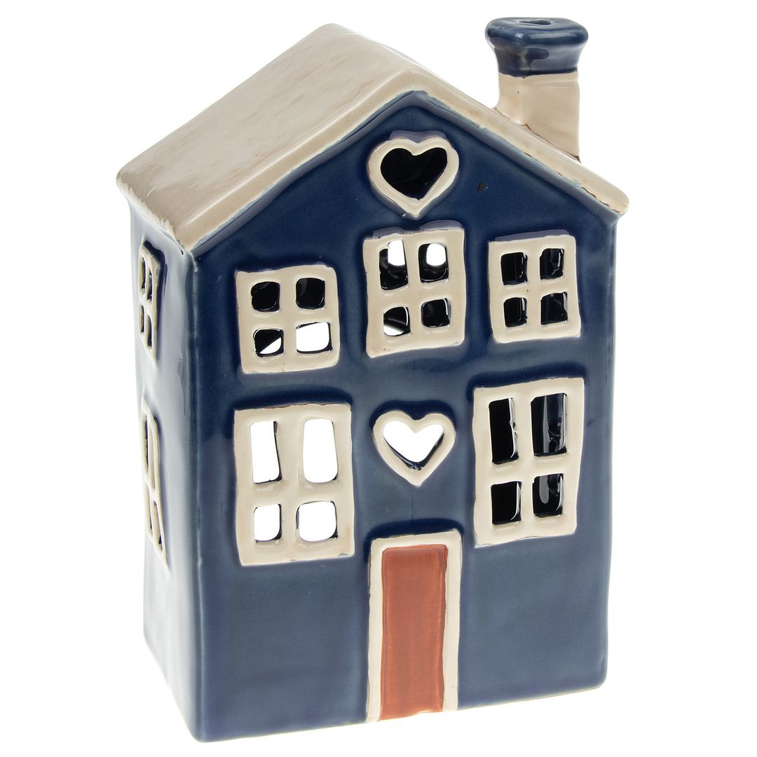 Village Pottery Tealight House Indipendente - Design Cuore - Scelta del colore - Foto 5 di 6