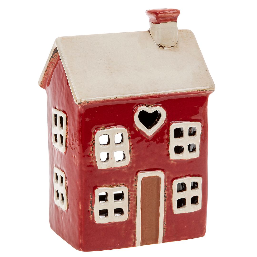 Village Pottery Tealight House Indipendente - Design Cuore - Scelta del colore - Foto 6 di 6