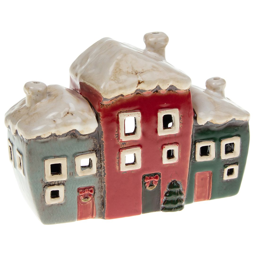 Shudehill Village Pottery Christmas Collection - Tealights & Lanterns to Choose - Picture 4 of 12