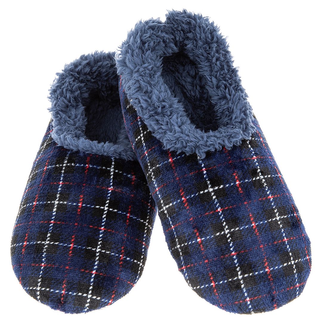 Snoozies! Men's Velour Supersoft Sherpa fleece Slippers Choice of Sizes ...