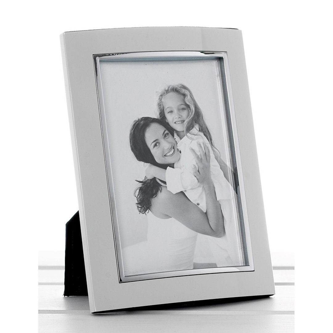 Shudehill White Anodised Modern Photo Frame, 4x6 5x7 6x8 8x10 Collage Double