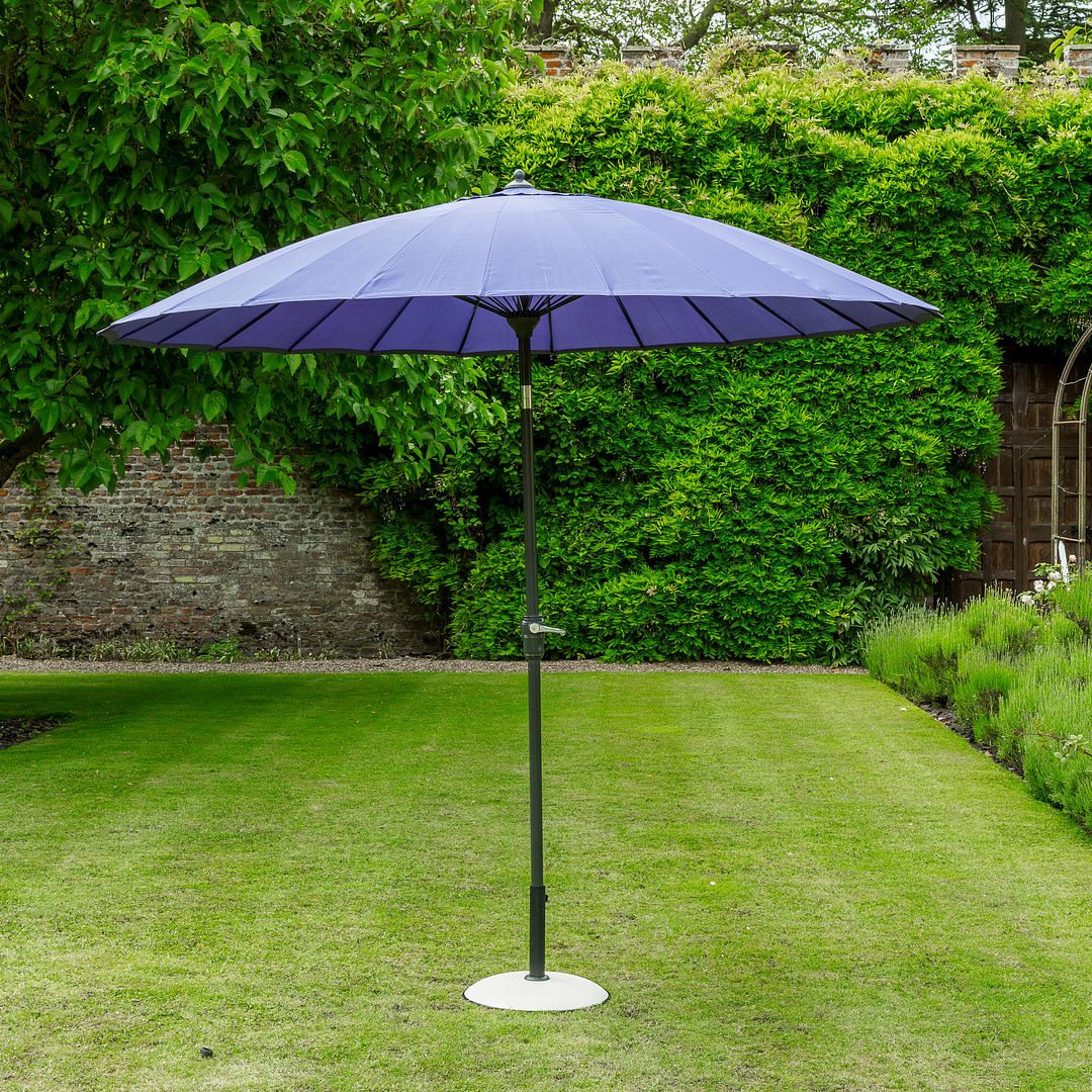 Garden Furniture Geisha 2.7m Parasol - Fuchsia, Aqua, Lime, Purple, Taupe