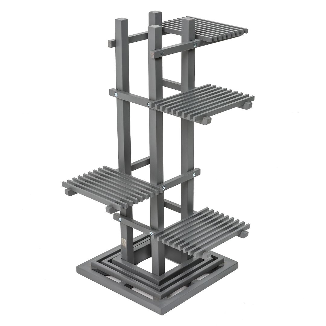 Florenity Plant Stand in Blue, Grey & Green - Picture 2 of 5