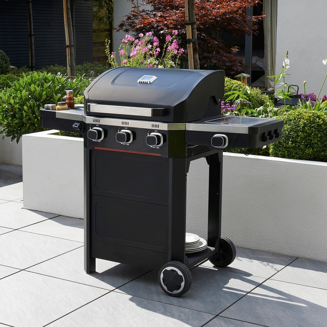 Norfolk Grills Atlas BBQ with Side Burner & Cabinet - Picture 9 of 23