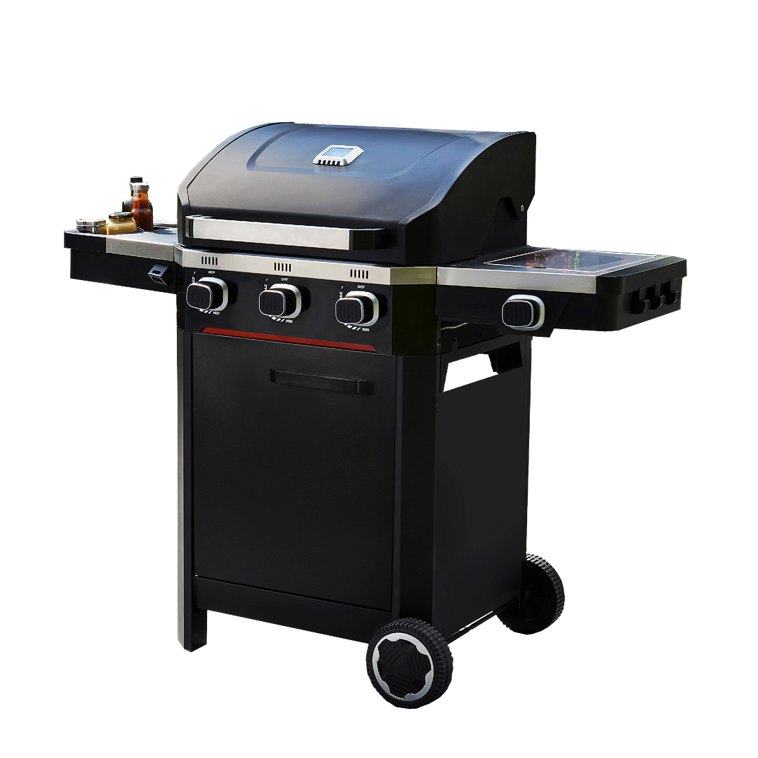 Norfolk Grills Atlas BBQ with Side Burner & Cabinet - Picture 11 of 23