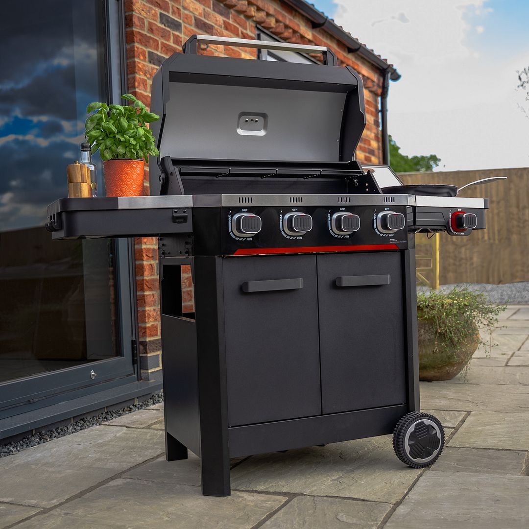Norfolk Grills Atlas BBQ with Side Burner & Cabinet - Picture 16 of 23