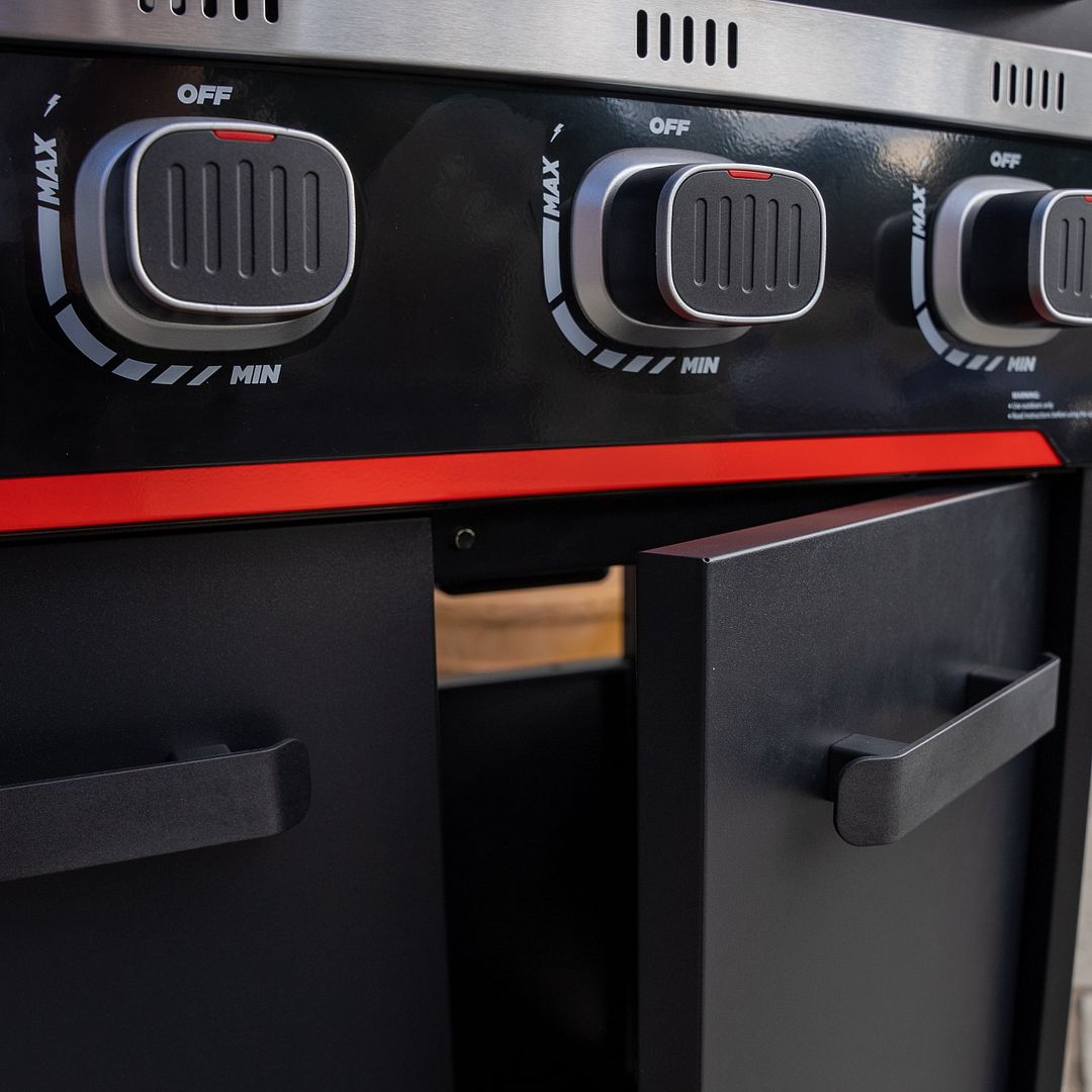 Norfolk Grills Atlas BBQ with Side Burner & Cabinet - Picture 20 of 23