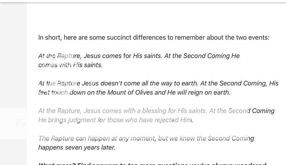 Rapture and 2nd coming short explanation - Calguns.net
