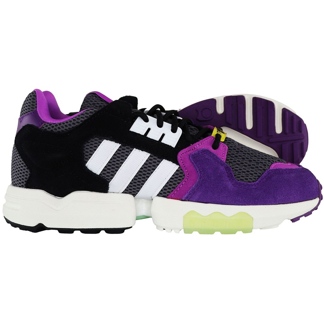 プロンソン Adidas Ninja Time ZX Torsion Shoes Gray Purple FW9831 Mens