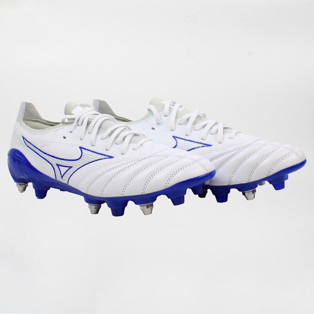Mizuno Morelia Neo III Beta Elite SG Pro Mens White Football Boots