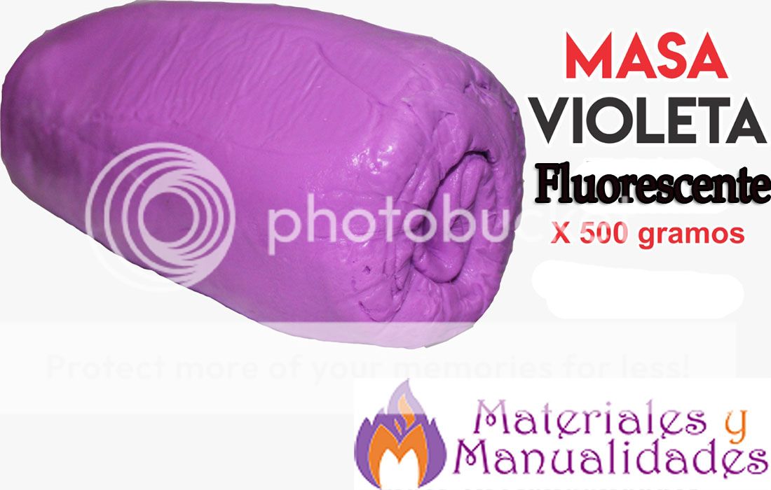 Masas violeta porcelanicrón pasta fría para artesanías 500grs