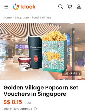 Klook Popcorn GV