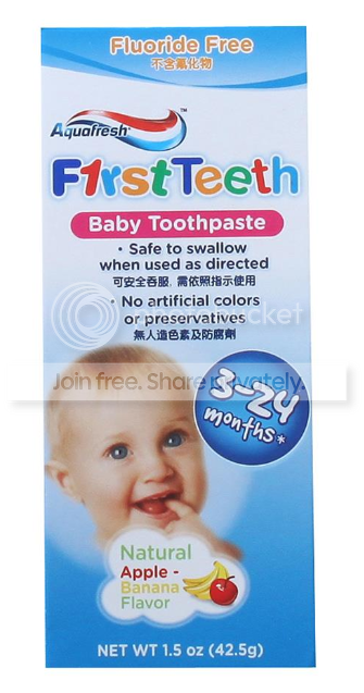baby's first toothpaste