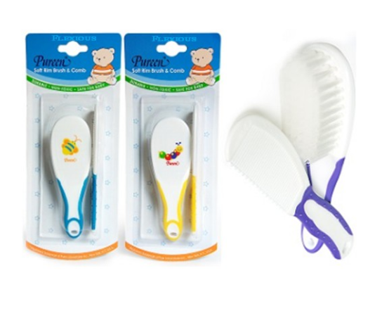 PUREEN SOFT RIM BRUSH & COMB