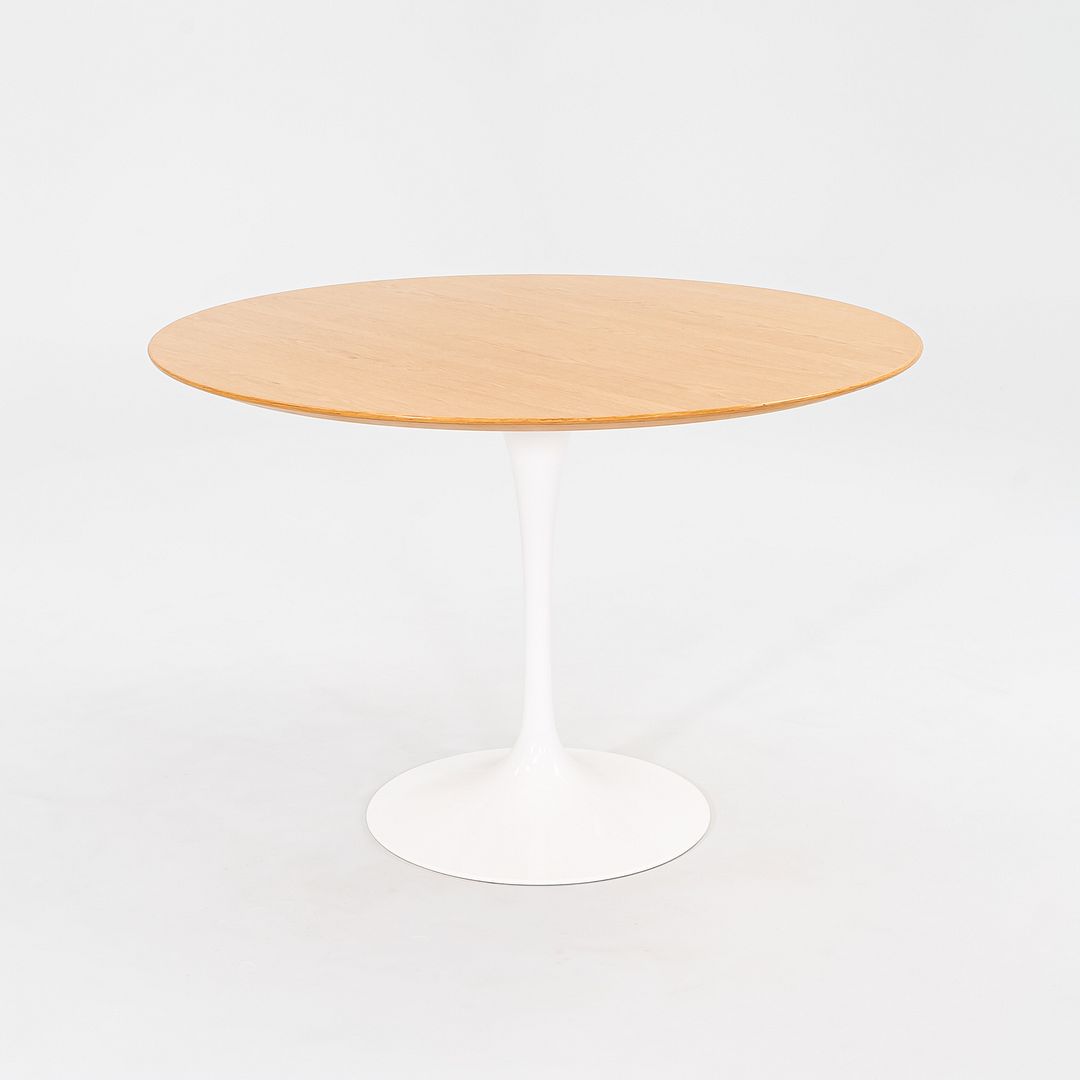 2009 Eero Saarinen for Knoll Studio Tulip Round Dining Table with 42" Oak Top