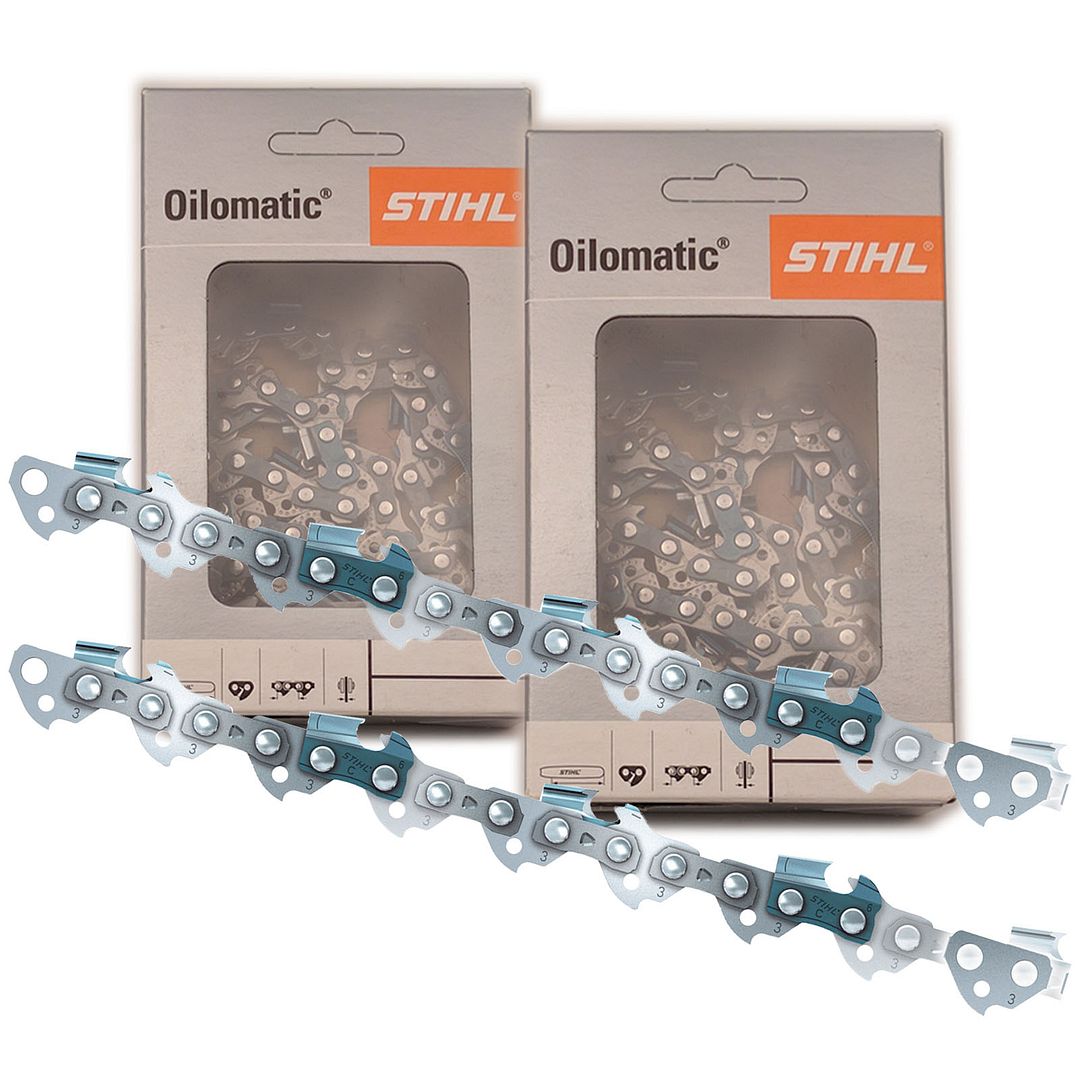 2 x Genuine Stihl 12" Saw Chains for 019 020 021 023 MS180 190 MS200T