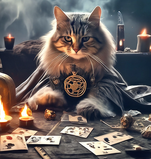 CAT TAROT READER