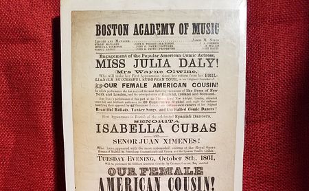 Boston Academy of Music - Theater Playbill for Miss Julia Daly in 