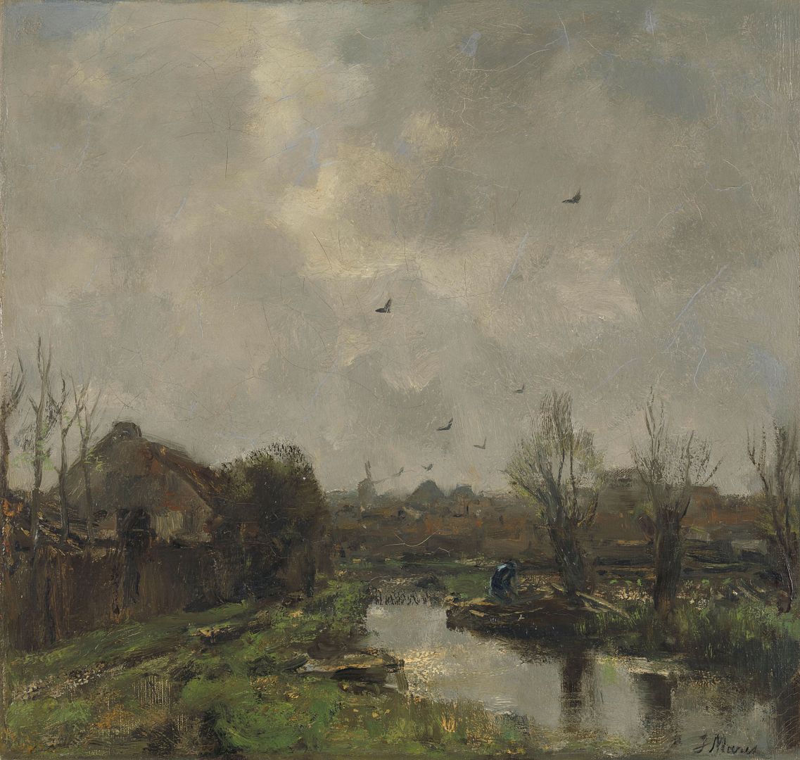 Landschap in de omgeving van Den Haag, Jacob Maris, 1891