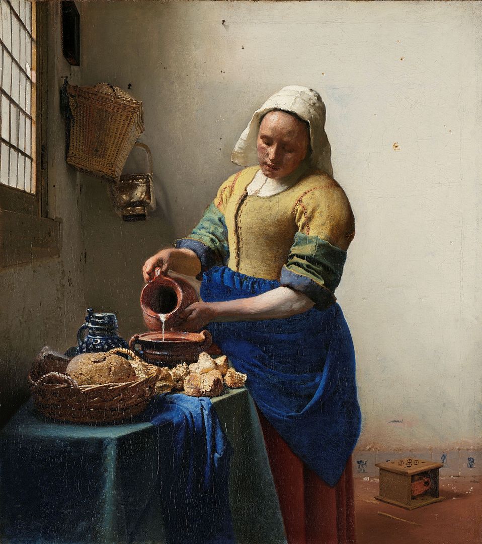 The Milkmaid by Johannes Vermeer