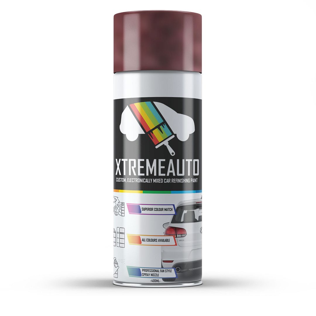 TRISTARcolor Peinture Voiture Kit Bombes De Peinture 2K Pour VW/Volkswagen LC3T Indianrot Perl/Indiarot Perl Peinture De Fond Peinture De Base Vernis Clair 2 Composants Aérosol
