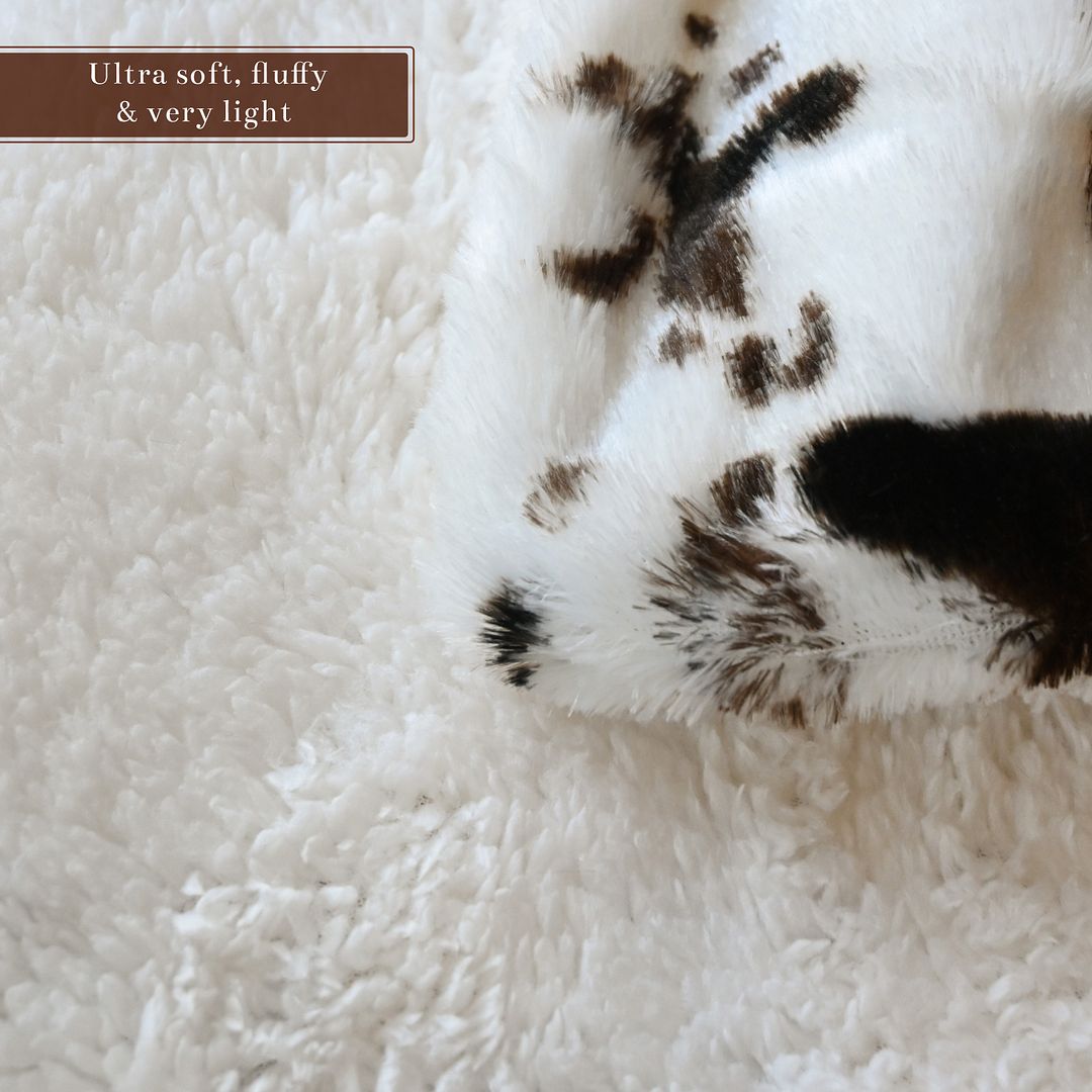 Homesmart Cow Print Blanket Queen Size Microfiber Soft Cow Print Stuff - Picture 30 of 37