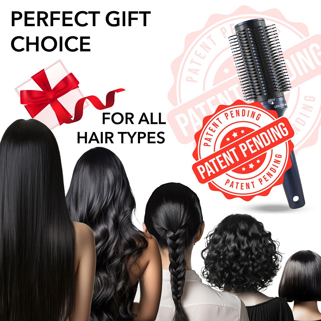 Self Cleaning Hair Brush Comb Round Detangler Hair Brushes for Women