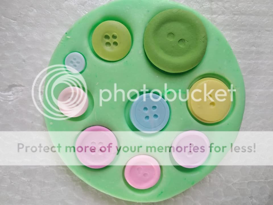 Molde en silicona De Botones mini Para pasta moldeable
