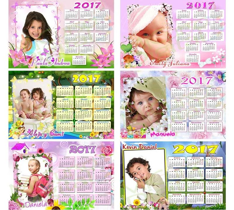 calendarios psd 2017 photoshop png