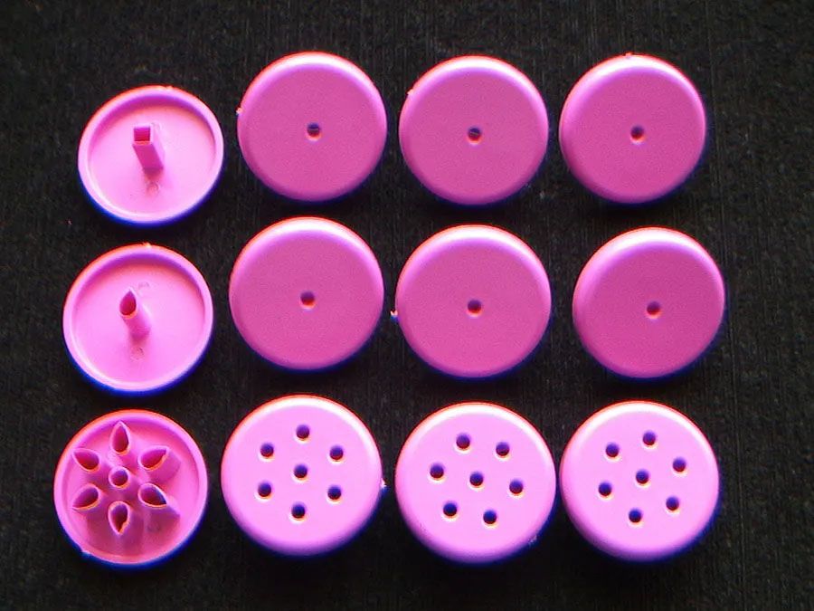Molde plástico botones para decorar pastillaje fondant y artesanías