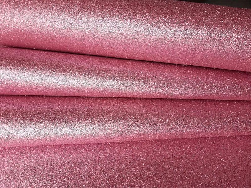 Goma eva rosado glitter para manualidades lámina de foami 1pz escarcha