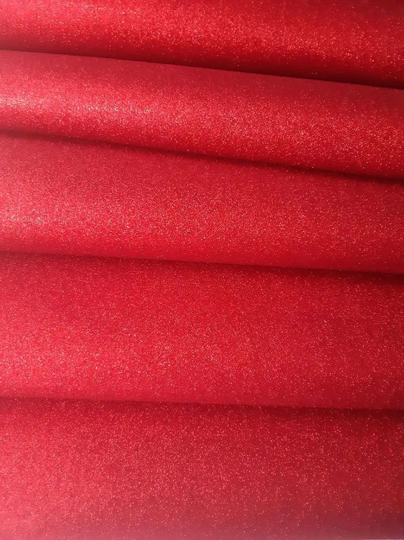 Goma eva escarchada rojo diamantado manualidades fomi foamy