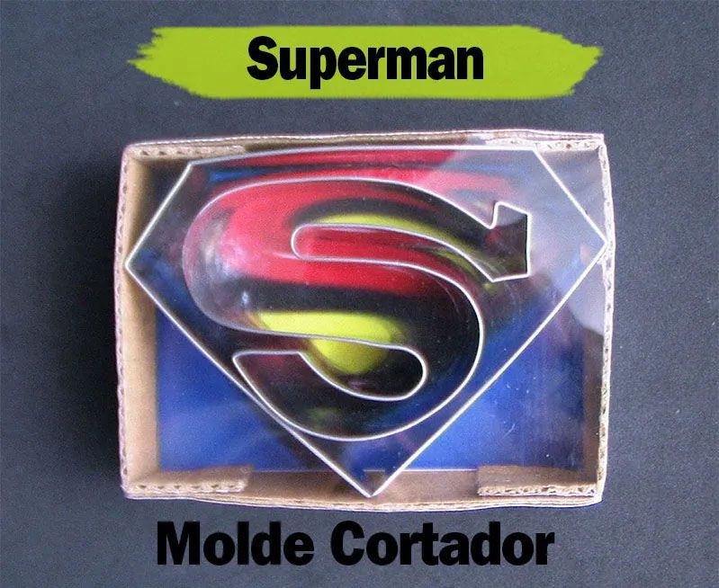 Molde simbolo Superman Cortador de galletas y decoracion 2pz