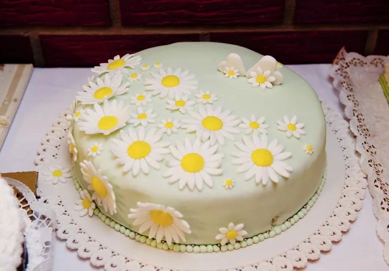 Molde para fondant galletas decorar pastel con flores girasol margaritas
