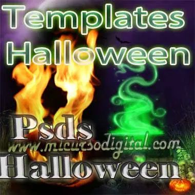 Plantillas Halloween Psd Photoshop Templates Montajes marcos